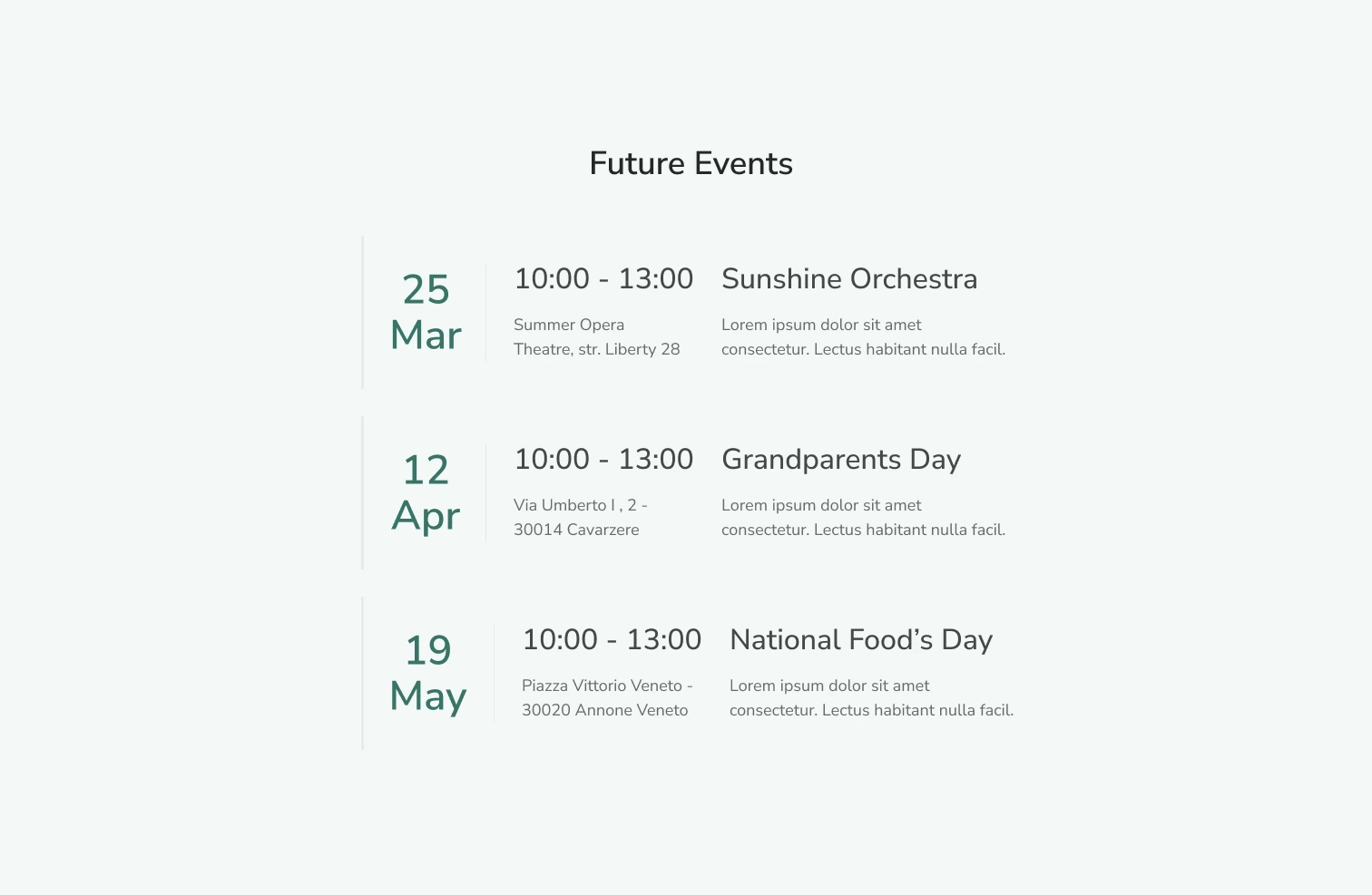 Future events image