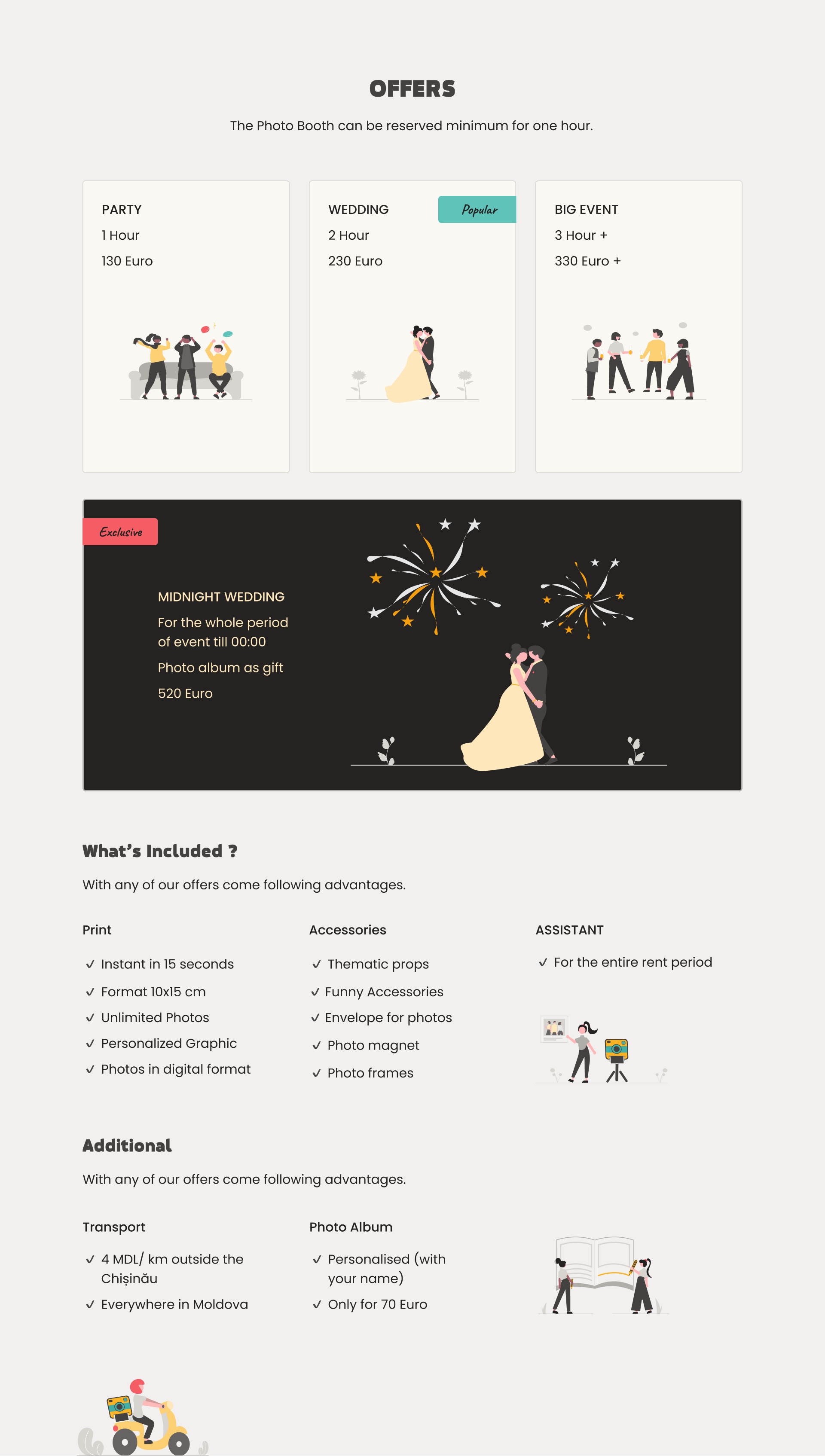 On the image are represented wireframes of the website for mobile devices.